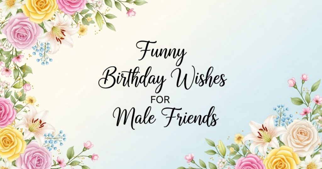 Funny Birthday Wishes for Male Friends