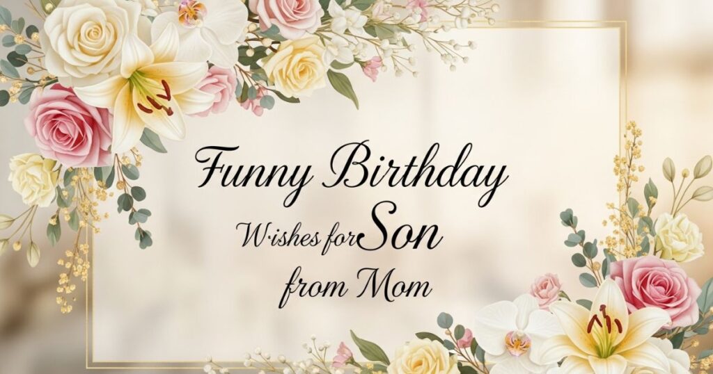 Funny Birthday Wishes for Son from Mom 