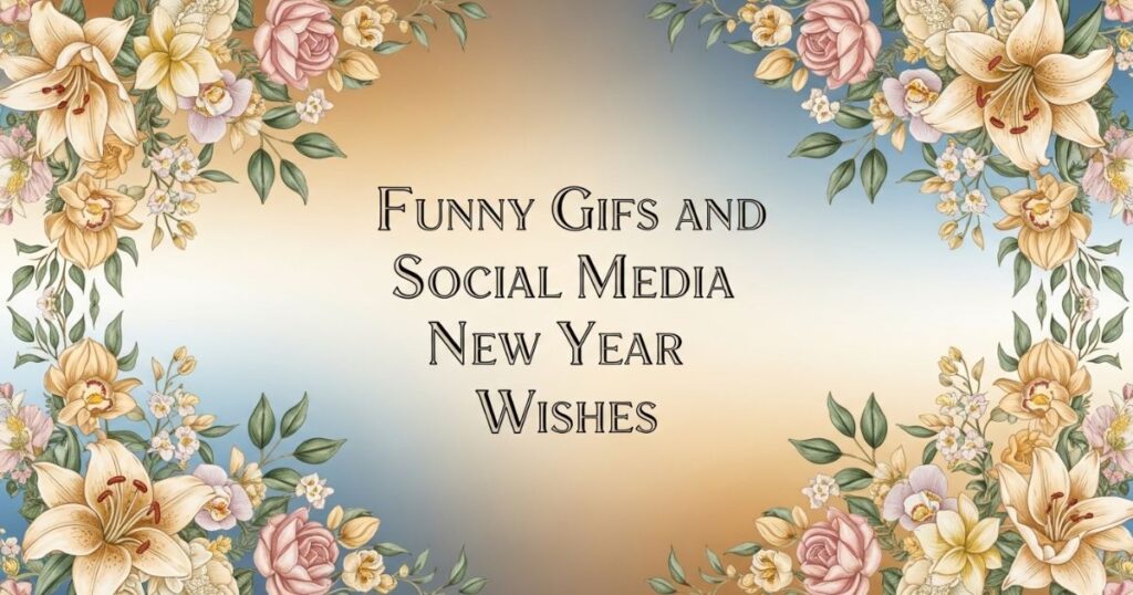 Funny GIFs and Social Media New Year Wishes