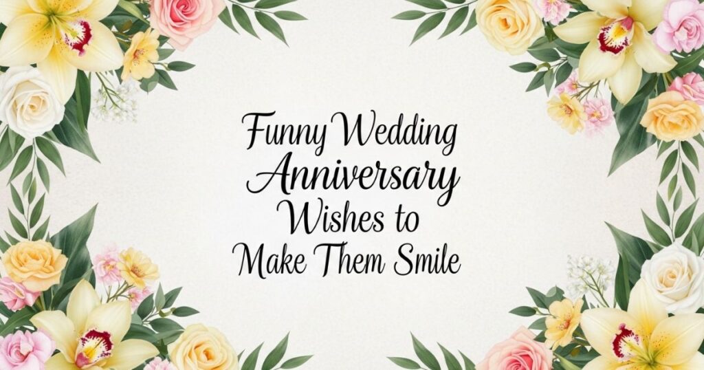 Funny Wedding Anniversary Wishes to Make Them Smile