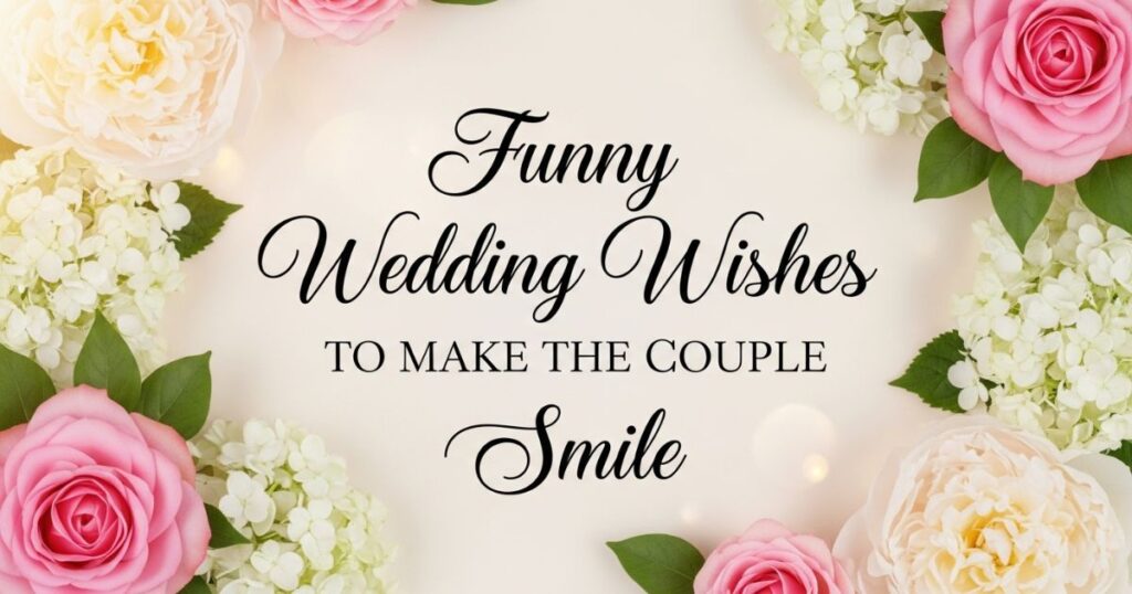 Funny Wedding Wishes to Make the Couple Smile
