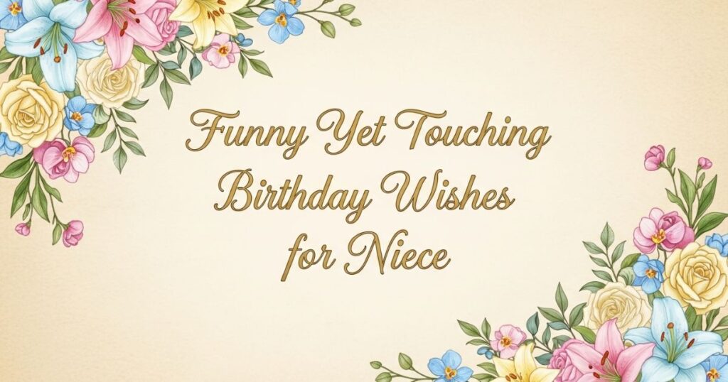 Funny Yet Touching Birthday Wishes for Niece