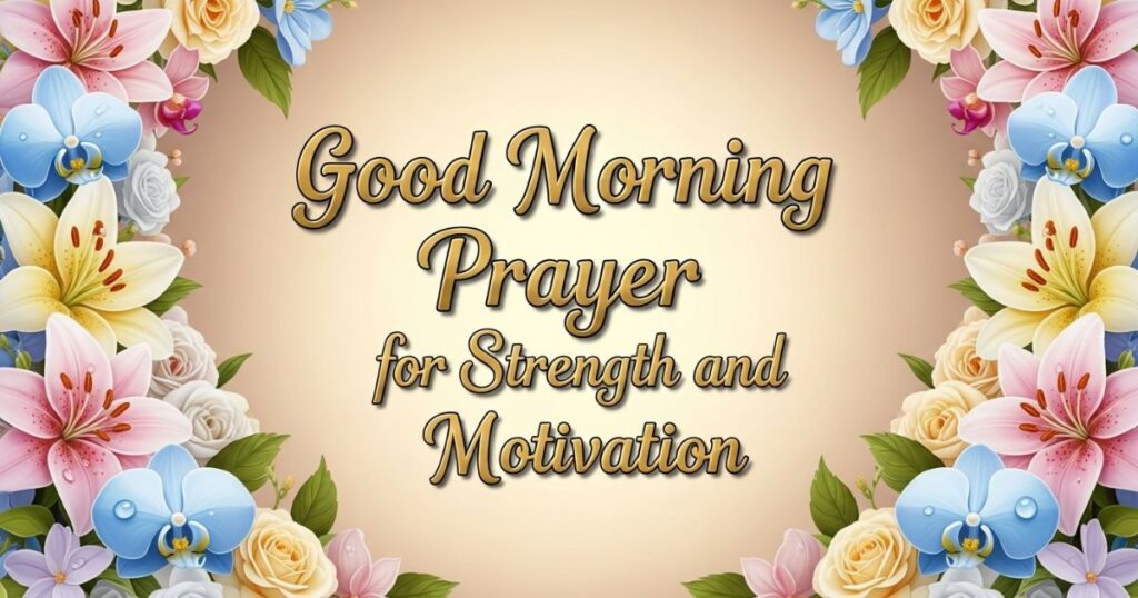 Good Morning Prayer for Strength and Motivation