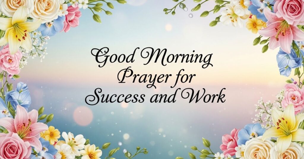 Good Morning Prayer for Success and Work