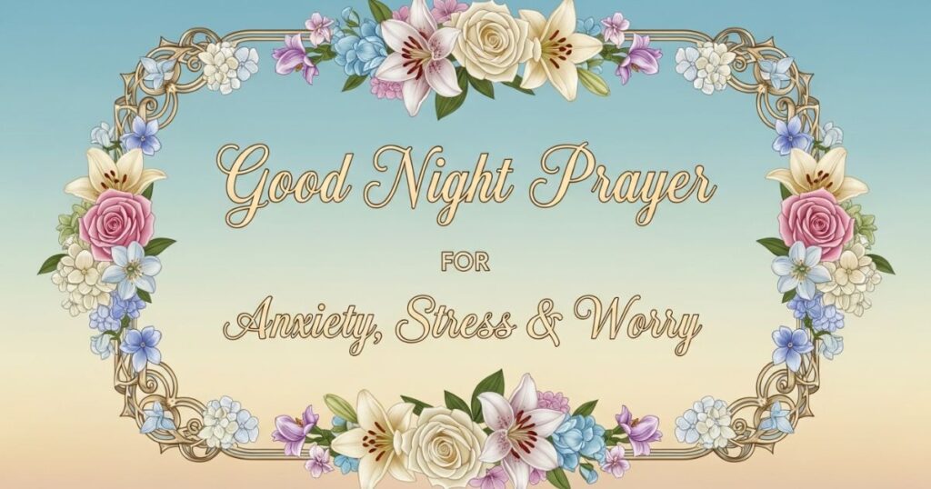 Good Night Prayer for Anxiety, Stress & Worry
