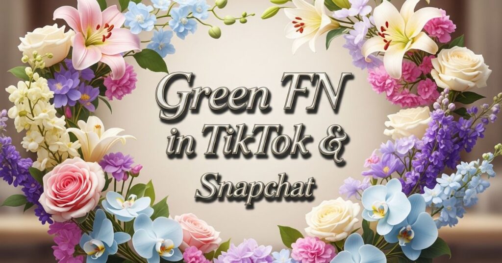 Green FN in TikTok & Snapchat