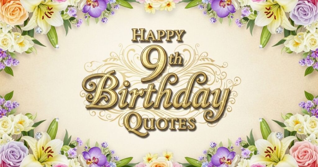 Happy 9th Birthday Quotes
