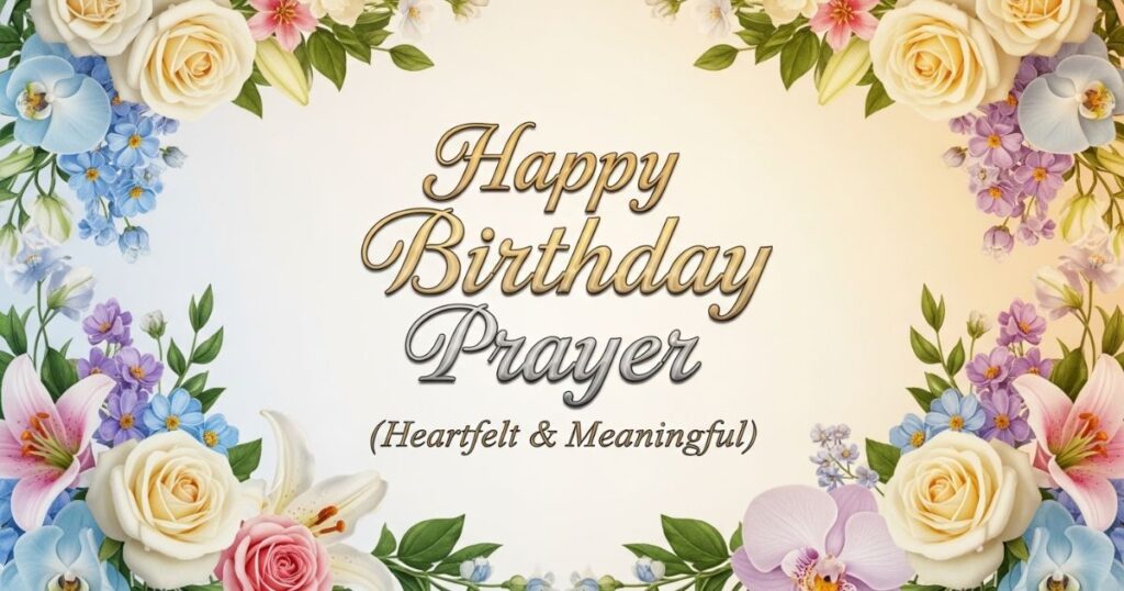 Happy Birthday Prayer (Heartfelt & Meaningful)