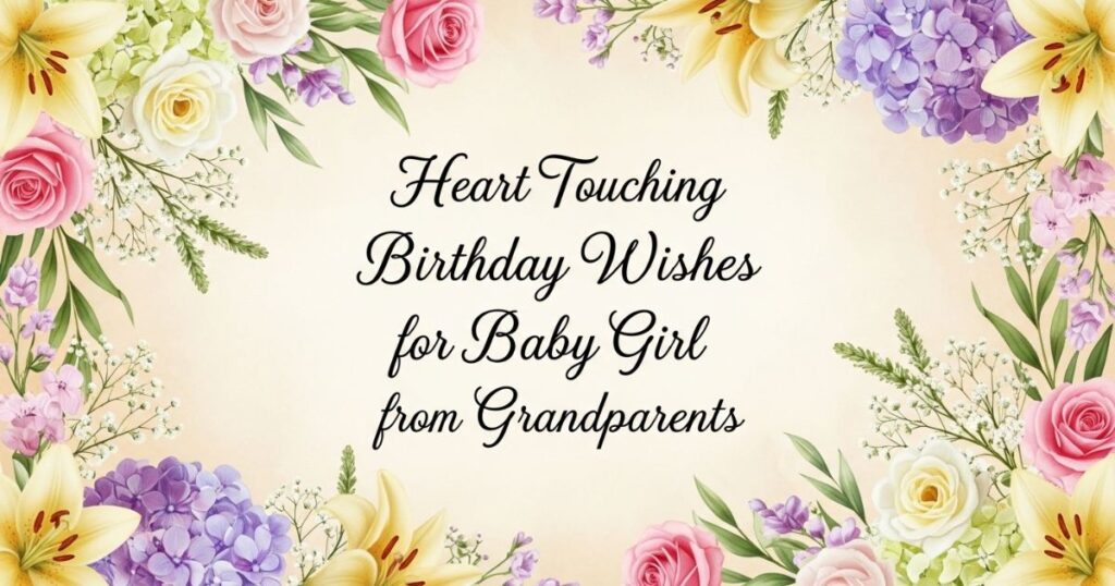 Heart Touching Birthday Wishes for Baby Girl from Grandparents