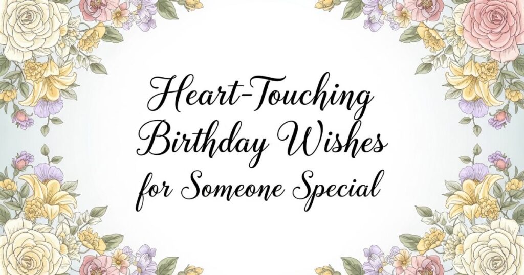 Heart-Touching Birthday Wishes for Someone Special