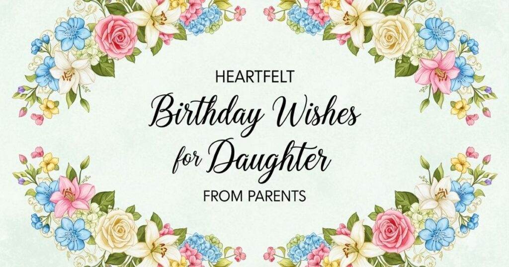 Heartfelt Birthday Wishes for Daughter from Parents