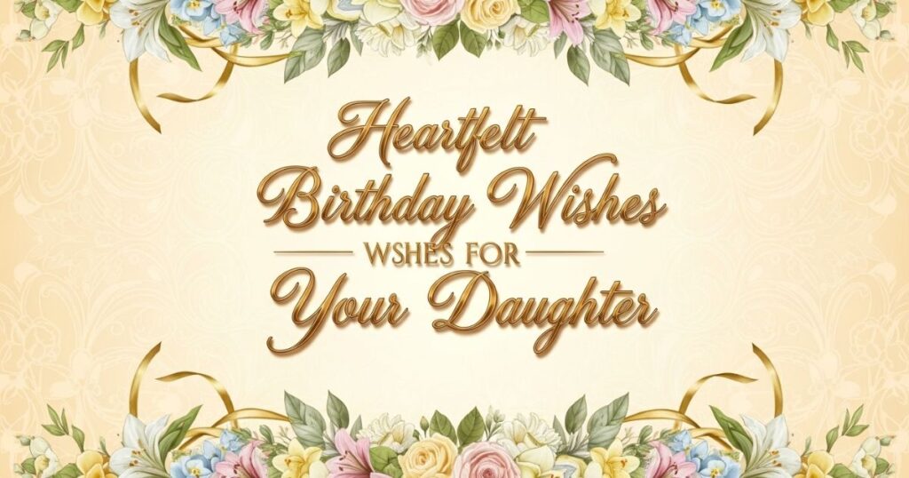 Heartfelt Birthday Wishes for Your Daughter