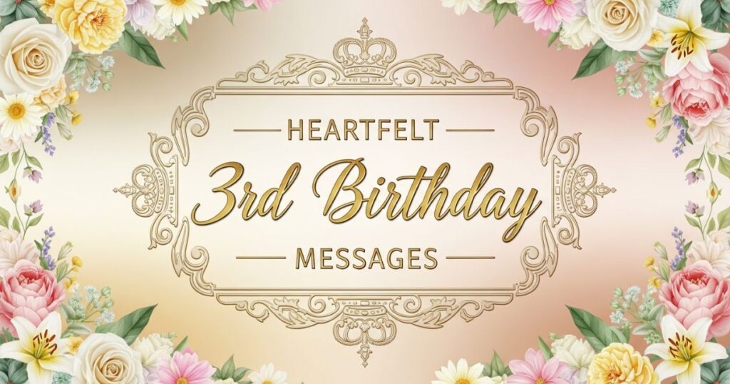 Heartfelt Happy 3rd Birthday Messages
