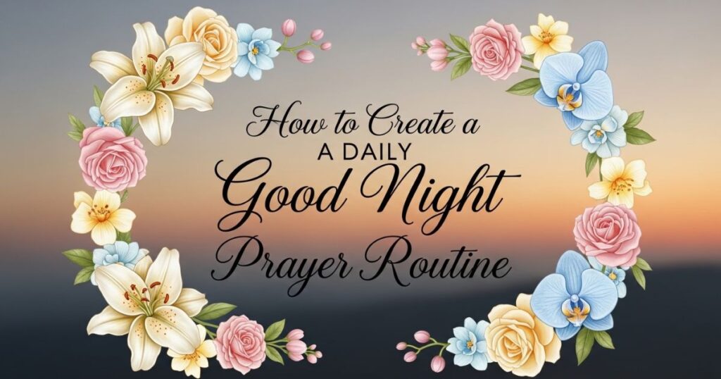 How to Create a Daily Good Night Prayer Routine