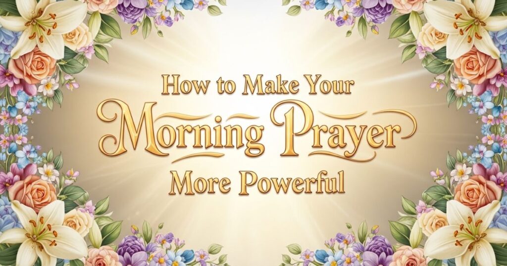How to Make Your Morning Prayer More Powerful