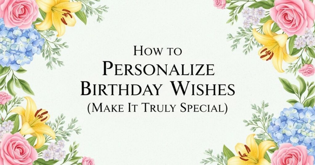 How to Personalize Birthday Wishes (Make It Truly Special)