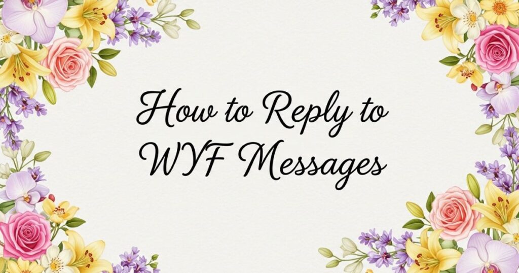 How to Reply to WYF Messages