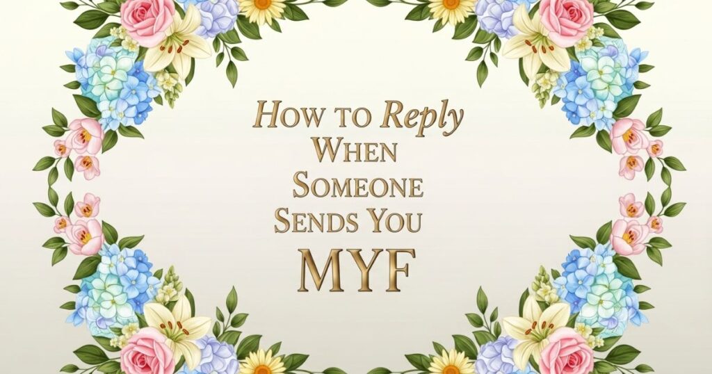How to Reply When Someone Sends You MYF