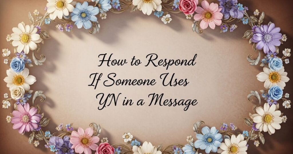 How to Respond If Someone Uses YN in a Message