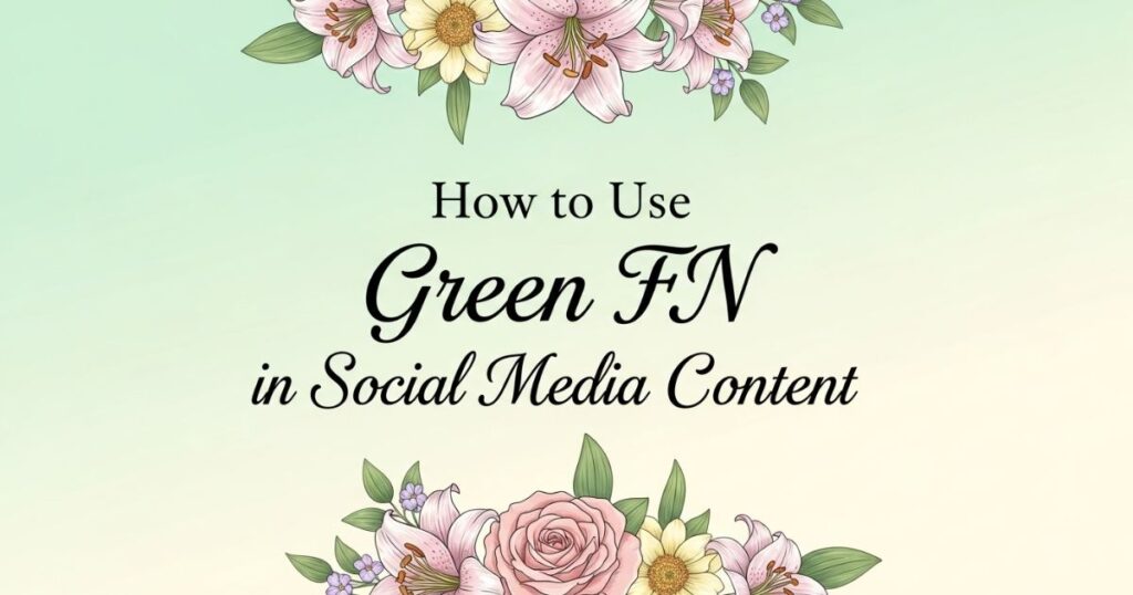 How to Use Green FN in Social Media Content