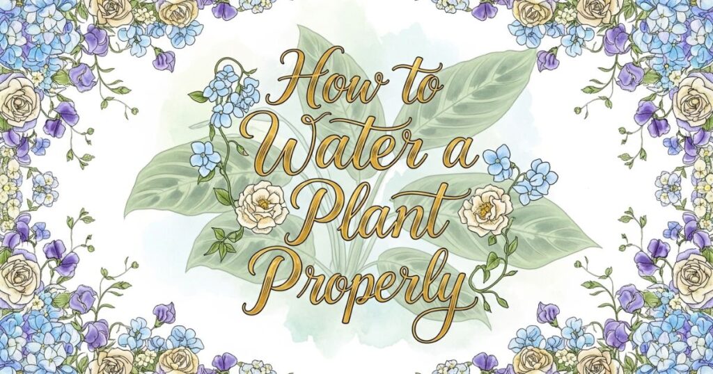 How to Water a Prayer Plant Properly