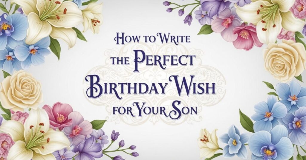 How to Write the Perfect Birthday Wish for Your Son