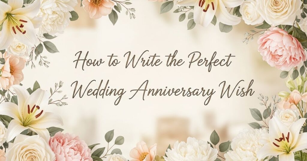 How to Write the Perfect Wedding Anniversary Wish