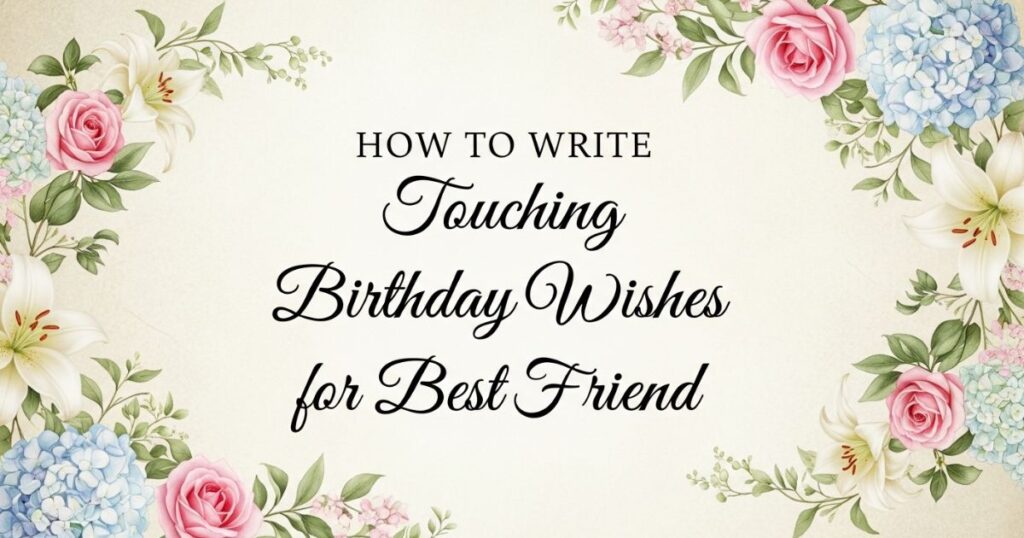 How to Write Touching Birthday Wishes for Best Friend