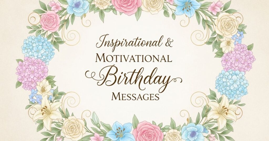 Inspirational & Motivational Birthday Messages