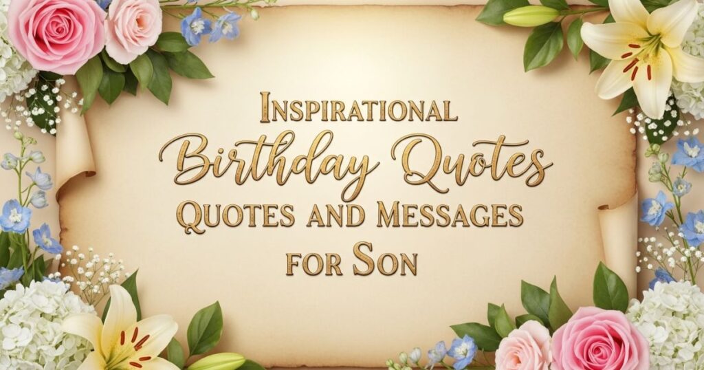 Inspirational Birthday Quotes and Messages for Son