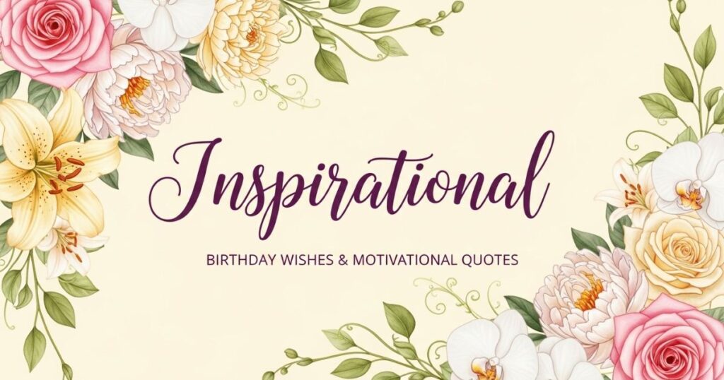 Inspirational Birthday Wishes & Motivational Quotes