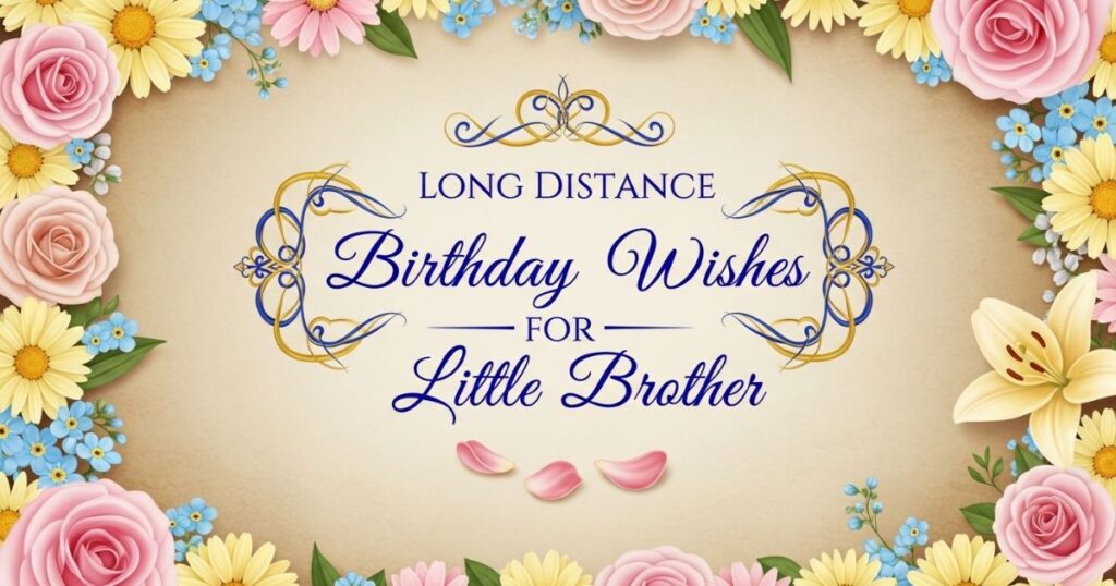 Long-Distance Birthday Wishes for Little Brother