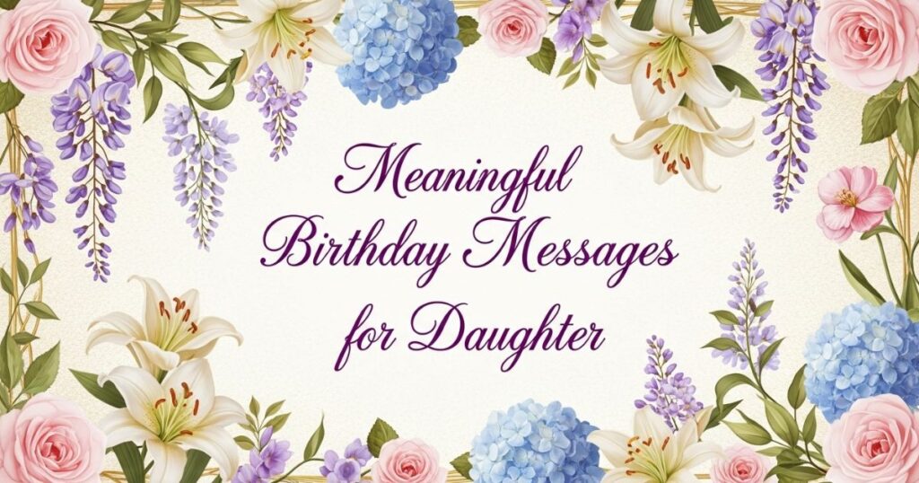 Meaningful Birthday Messages for Daughter