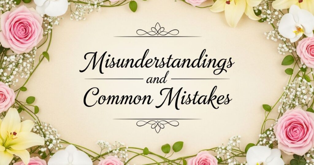Misunderstandings and Common Mistakes