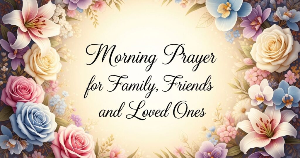 Morning Prayer for Family, Friends, and Loved Ones