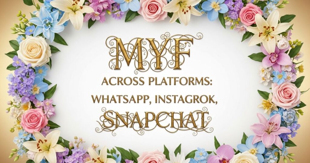 MYF Across Platforms: WhatsApp, Instagram, TikTok, Snapchat
