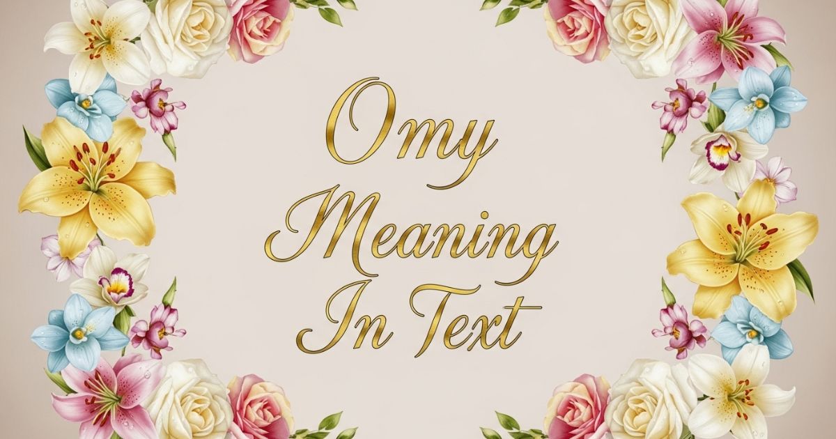 Omy Meaning In Text