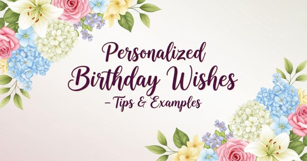 Personalized Birthday Wishes – Tips & Examples