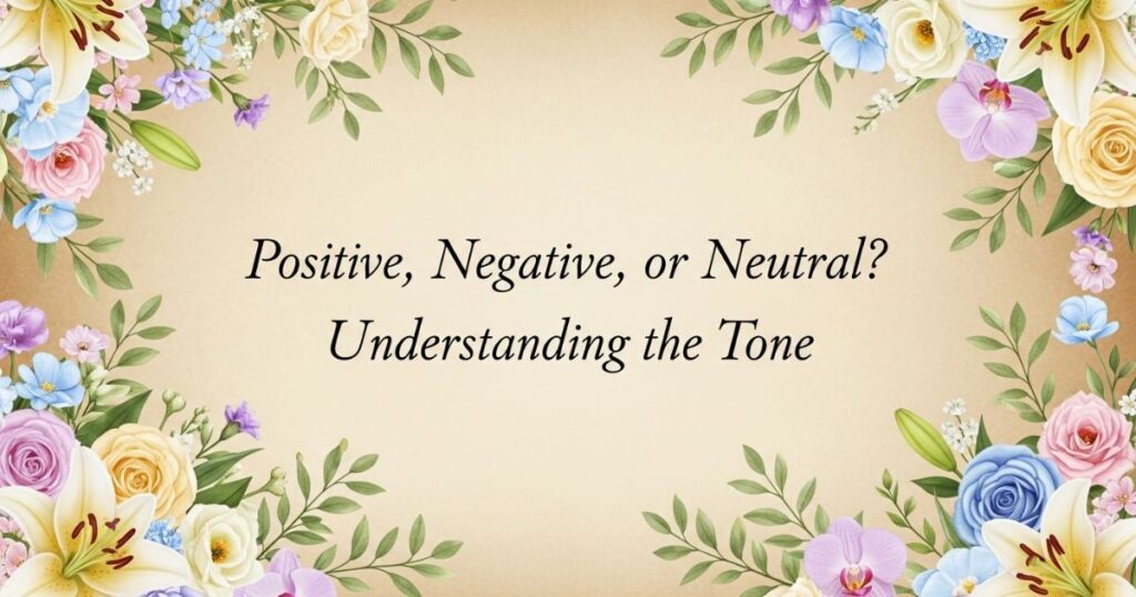 Positive, Negative, or Neutral? Understanding the Tone