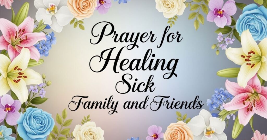 Prayer for Healing Sick Family and Friends