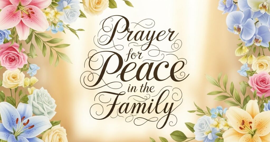 Prayer for Peace in the Family