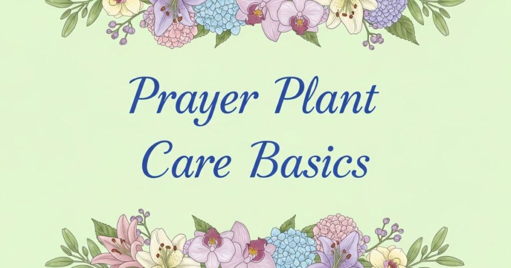 Prayer Plant Care Basics