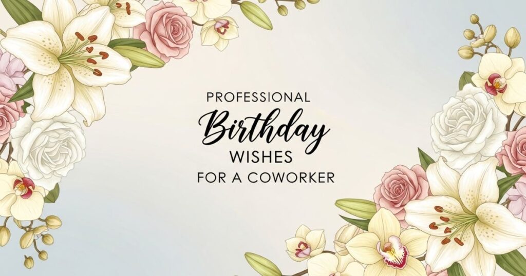 Professional Birthday Wishes for Coworker