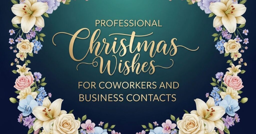 Professional Christmas Wishes for Coworkers and Business Contacts