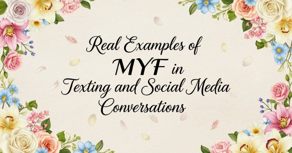 Real Examples of MYF in Texting and Social Media Conversations