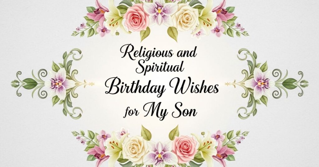 Religious and Spiritual Birthday Wishes for My Son