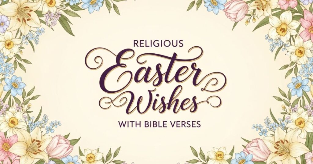 Religious Easter Wishes with Bible Verses
