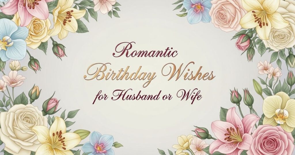Romantic 50th Birthday Wishes for Husband or Wife
