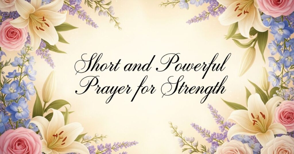Short and Powerful Prayer for StrengthShort and Powerful Prayer for Strength