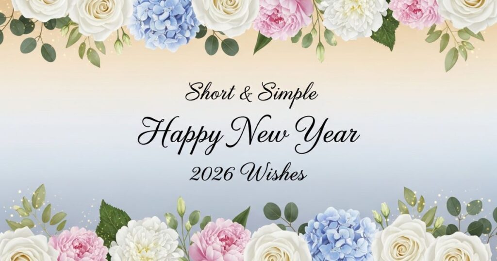 Short & Simple Happy New Year 2026 Wishes